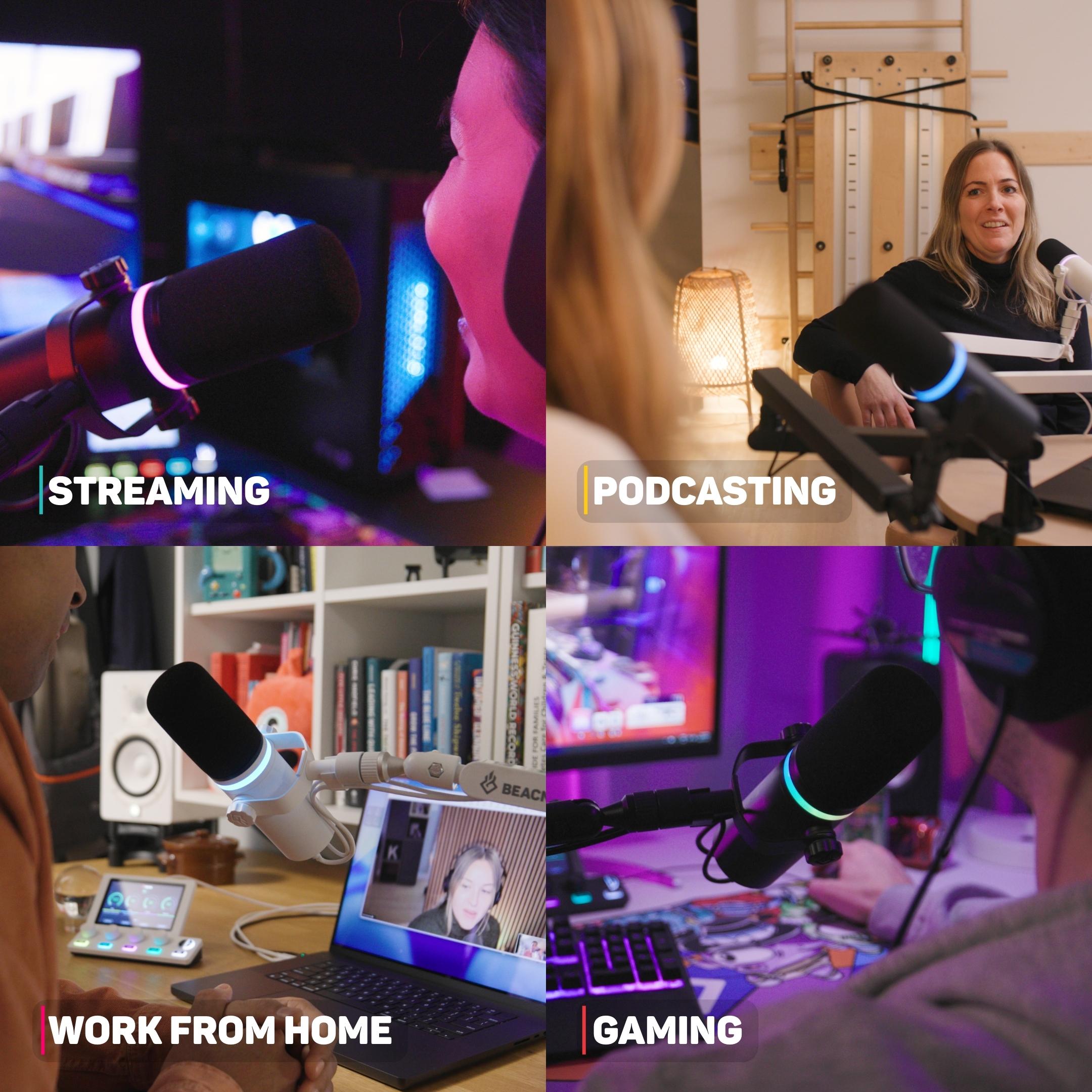 USB Broadcast Dynamic Mic for Streaming, Gaming, and Podcasting