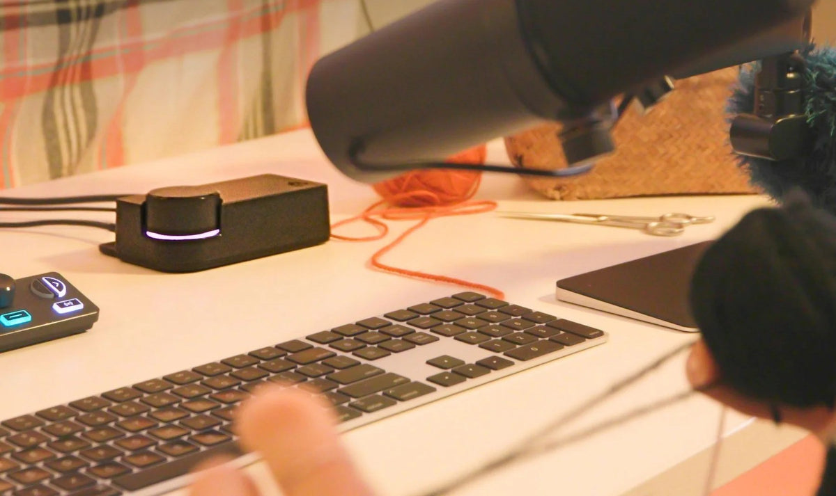A BEACN Studio on a creator's desk